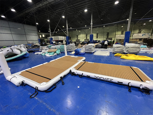 Lagoa de Água Oceano Lazer Forma de T Iate Flutuante Inflável Doca Família Amigos Festa