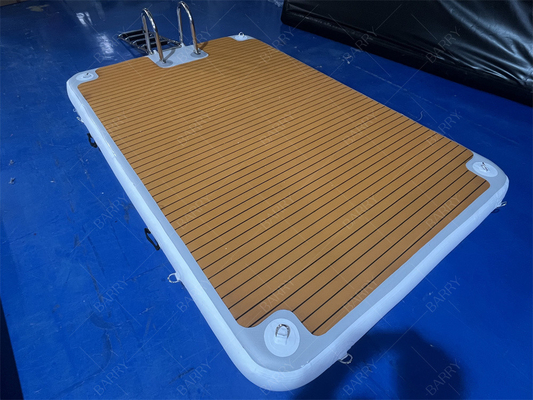 Escadaria de aço inoxidável 3x2x0.2m Inflável Jet Ski Dock Pontoon para estacionamento de barcos