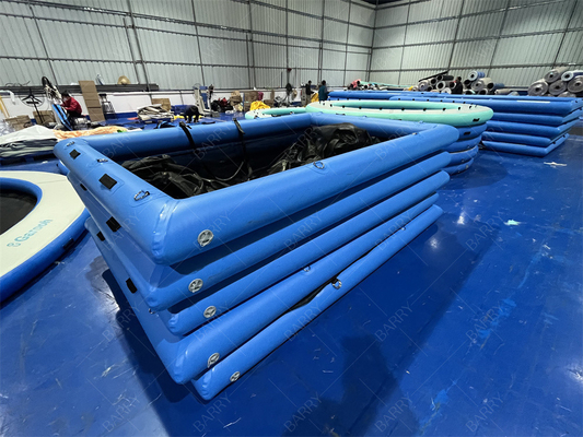 Piscina inflável para iates Anti-medusas Piscina flutuante inflável Oceano Piscina de mar Piscina com rede para iates