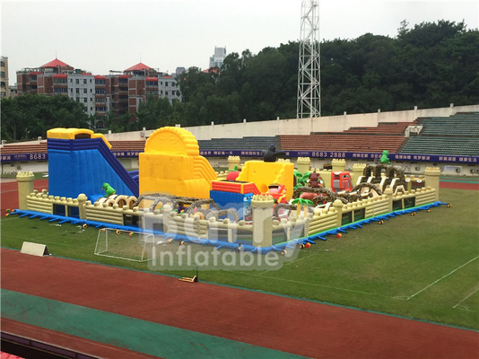 1600m2 O maior parque temático inflável do mundo Dinossauros indoor Outdoor Grande salto com jogo esportivo
