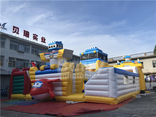 Super Wings Bounce Playground Parque temático Cartoon Indoor Inflatable Play Area