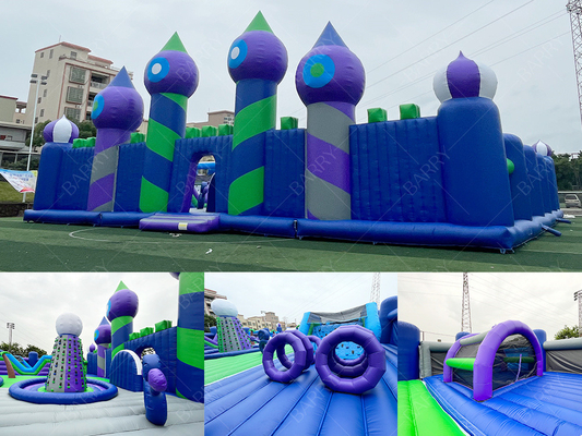 30x30m Grande Parque de diversões Bounce Parque temático inflável Bounce House Área de jogos