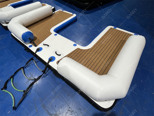 Cais Flutuante Inflável Personalizável para Passeios de Barco e Yoga