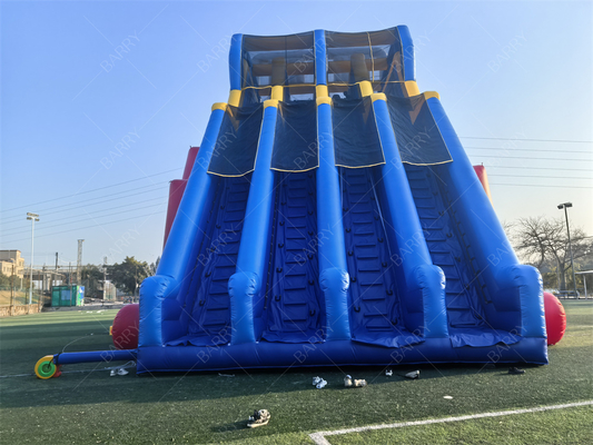 Escorregador de água inflável gigante personalizado vermelho de aventura para adultos, de 65x18x15m, grau comercial