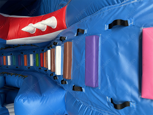 Grande tubarãoSlide inflável para piscinaSlide inflável para piscina de verãoSlide inflável de água para crianças e adultos
