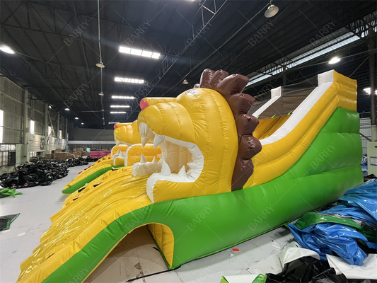 Escorregadores infláveis para piscinas com tema de Leão, Escorregador aquático inflável para piscinas enterradas