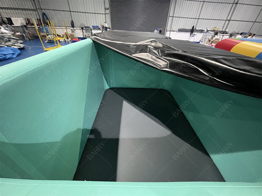 Commercial Custom Color Pvc Dwf Kids Pool With Cover Inflatable Pool Drop Stitch Fabric Swimming Pool Aquário