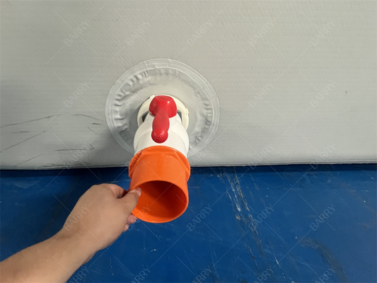 Tecido de ponto de queda quente de segurança Novo material Inflável Feito sob medida Cinza Piscina Inflável Poço de Bolas Para Crianças