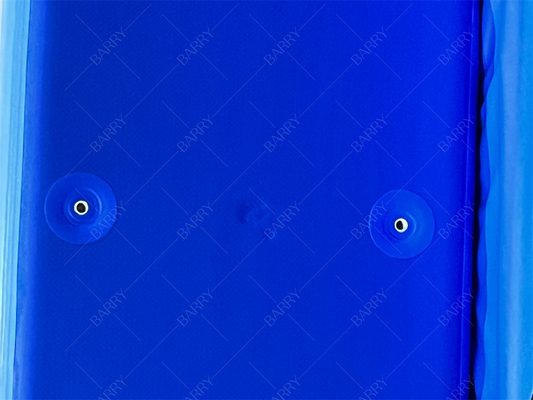 Banheira de gelo azul escuro Pvc padrão de queda de pontos piscina inflável com cobertura para crianças