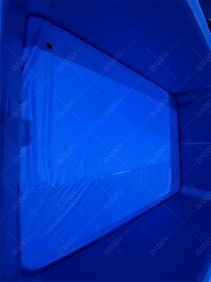 Banheira de gelo azul escuro Pvc padrão de queda de pontos piscina inflável com cobertura para crianças