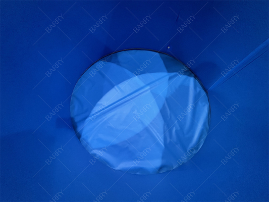 Piscadeira rodada familiar de uso pesado e personalizado Dwf Outdoor Drop Stitch Piscina inflável de gelo de banho de verão piscina no quintal