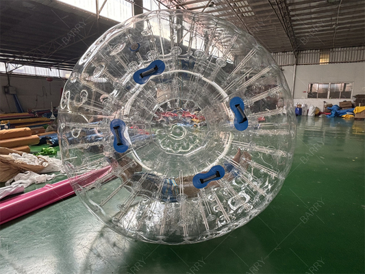 Bola de Rolar Zorbing Humana Maluca de 2,5m em PVC TPU, Bola Zorb Inflável para Crianças e Adultos
