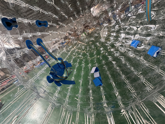 Bola de Rolar Zorbing Humana Maluca de 2,5m em PVC TPU, Bola Zorb Inflável para Crianças e Adultos
