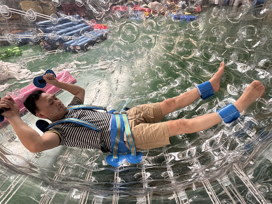 Bola de Rolar Zorbing Humana Maluca de 2,5m em PVC TPU, Bola Zorb Inflável para Crianças e Adultos