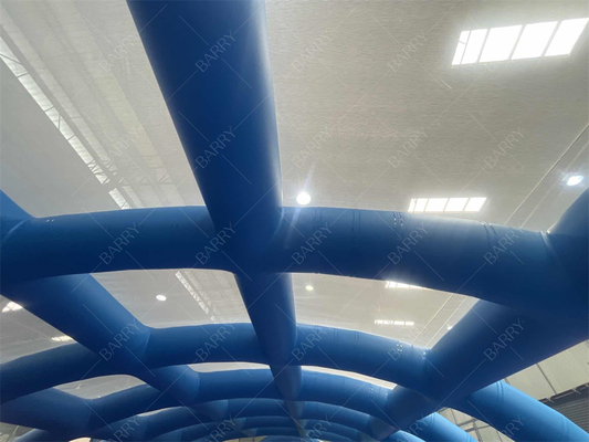 Evento Comercial Tenda de teto de cúpula de PVC Lavar carro abrigo Tenda inflável Cobertura Para a piscina de estrutura de metal