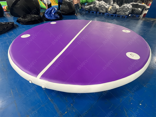 Tubo Redondo de PVC com Costura Drop Stitch Roxo, Brinquedos Aquáticos Infláveis para Piscinas e Lagos