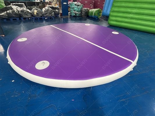 Tubo Redondo de PVC com Costura Drop Stitch Roxo, Brinquedos Aquáticos Infláveis para Piscinas e Lagos