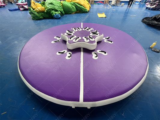 Tubo Redondo de PVC com Costura Drop Stitch Roxo, Brinquedos Aquáticos Infláveis para Piscinas e Lagos