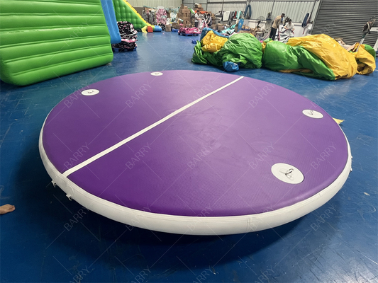 Tubo Redondo de PVC com Costura Drop Stitch Roxo, Brinquedos Aquáticos Infláveis para Piscinas e Lagos
