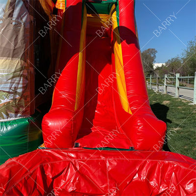 Casa inflável infantil dinossauro com escorrega Castelos infláveis Dino Bouncy Castle com escorrega e soprador