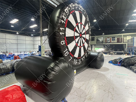 Alvo de dardos inflável de PVC comercial ao ar livre, alvo de tiro hermético, jogo de dardos de futebol inflável para crianças e adultos