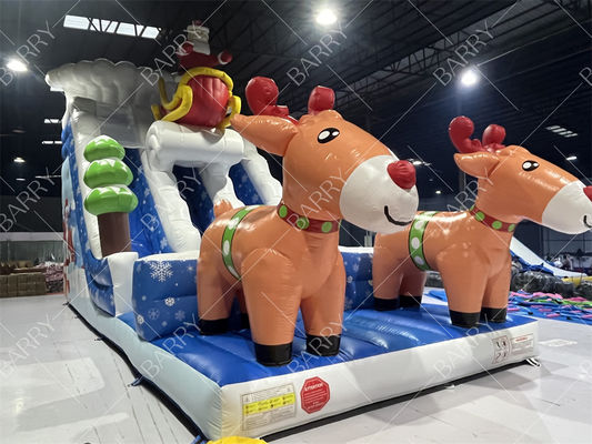Escorrega insuflável comercial para crianças e adultos para o Natal