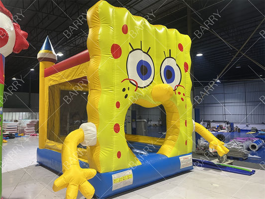 Cartoon Castelo Inflavel de PVC Fun Bounce House Para Parques Temáticos Ou Festas