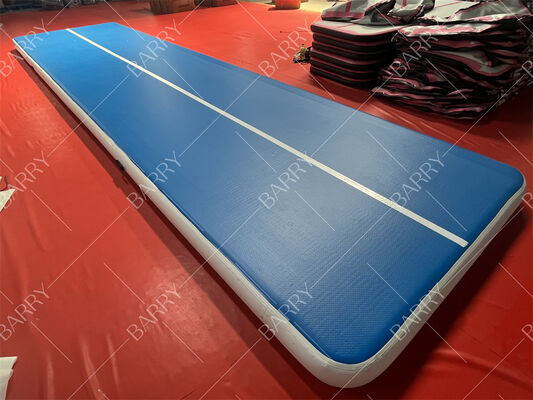 Fábrica de pista de ar inflável para ginástica Tapete de tumbling com batedor de pontos de queda Velcro conectar para uso de yoga