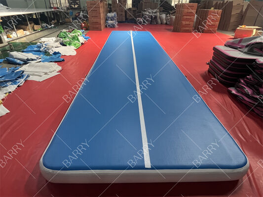 Fábrica de pista de ar inflável para ginástica Tapete de tumbling com batedor de pontos de queda Velcro conectar para uso de yoga