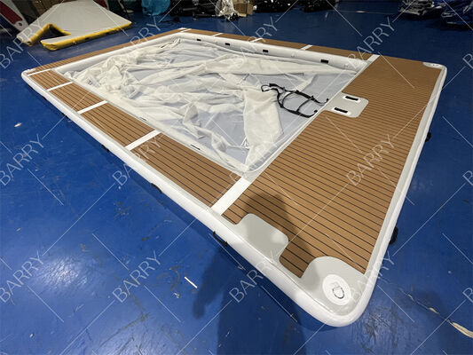 Piscina Inflável de Iate de Água-Viva com Tubo de Ponto Solto para o Verão, Piscina Inflável para Natação no Mar com Rede