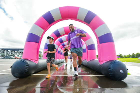 NL Large Inflatable Obstacle Course Inflatable 5K Obstáculos Corrida de corrida