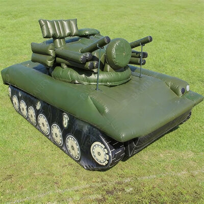 8.8m Tanque Militar Inflável Modelo Decor de Eventos ao Ar Livre Tanque Leve Táctico Decoy