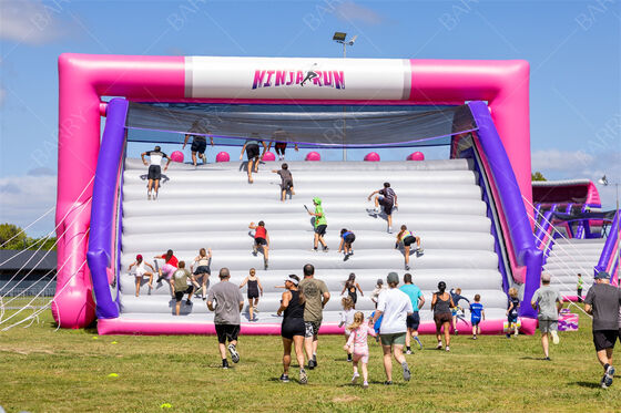 Curso de obstáculo inflável 5k dos jogos exteriores do desenvolvimento de equipes com PVC de Plato