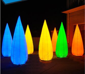 O tubo 8 do sexo conduziu a cor em mudança da coluna inflável de Lighing para a exposição