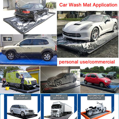 Tapete de lavar móvel ecológico Tapete de lavar automóvel inflável, coletor de água inflável