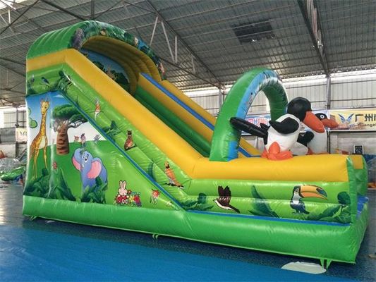 Corrediça de flutuação inflável do parque da água da corrediça de água 7*4*5m do tema do sequaz dos desenhos animados para crianças