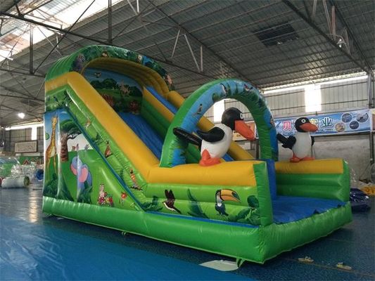 Corrediça de flutuação inflável do parque da água da corrediça de água 7*4*5m do tema do sequaz dos desenhos animados para crianças