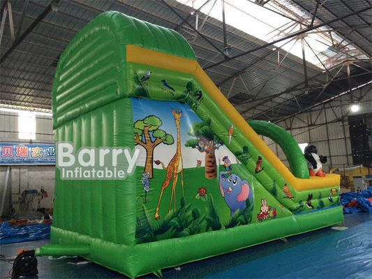 Corrediça de flutuação inflável do parque da água da corrediça de água 7*4*5m do tema do sequaz dos desenhos animados para crianças
