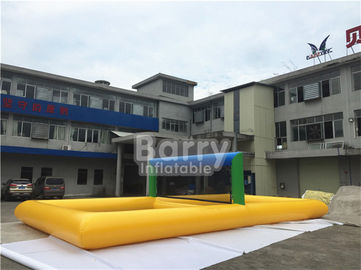 Corte de voleibol inflável da água do PVC dos jogos infláveis exteriores dos esportes