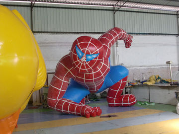 Homem-aranha inflável impermeável excelente dos desenhos animados dos produtos da propaganda