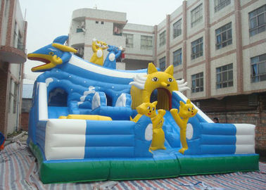 Castelo Bouncy de salto inflável das crianças enormes exteriores com corrediça