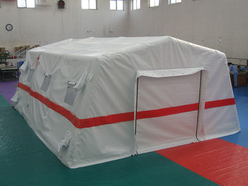 Barraca inflável da cor branca tradicional do hospital, barraca inflável da emergência do PVC de 0.65mm
