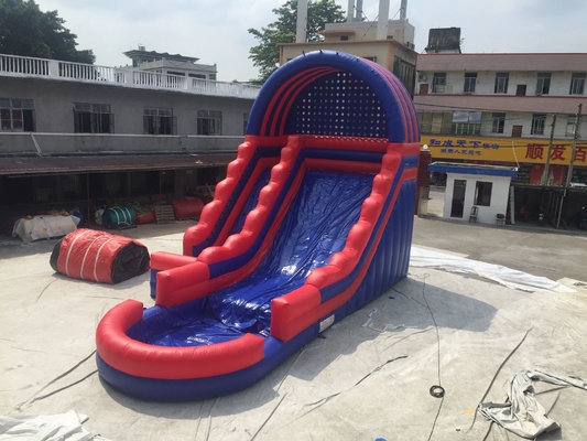 Corrediça de água inflável comercial do divertimento com impressão de seda da associação