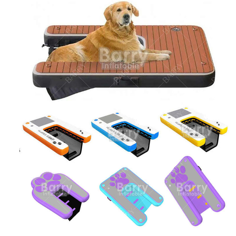 Escada para animais de estimação segura Cachorro para cães de estimação Pvc Plancas infláveis para cães grandes Até 220 lbs Subir fora da água