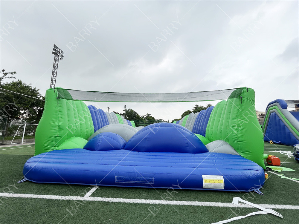 Carnaval ao ar livre Curso de obstáculos gigantes Salto em torno de 5k Castelo Bouncy Correr para uso comercial