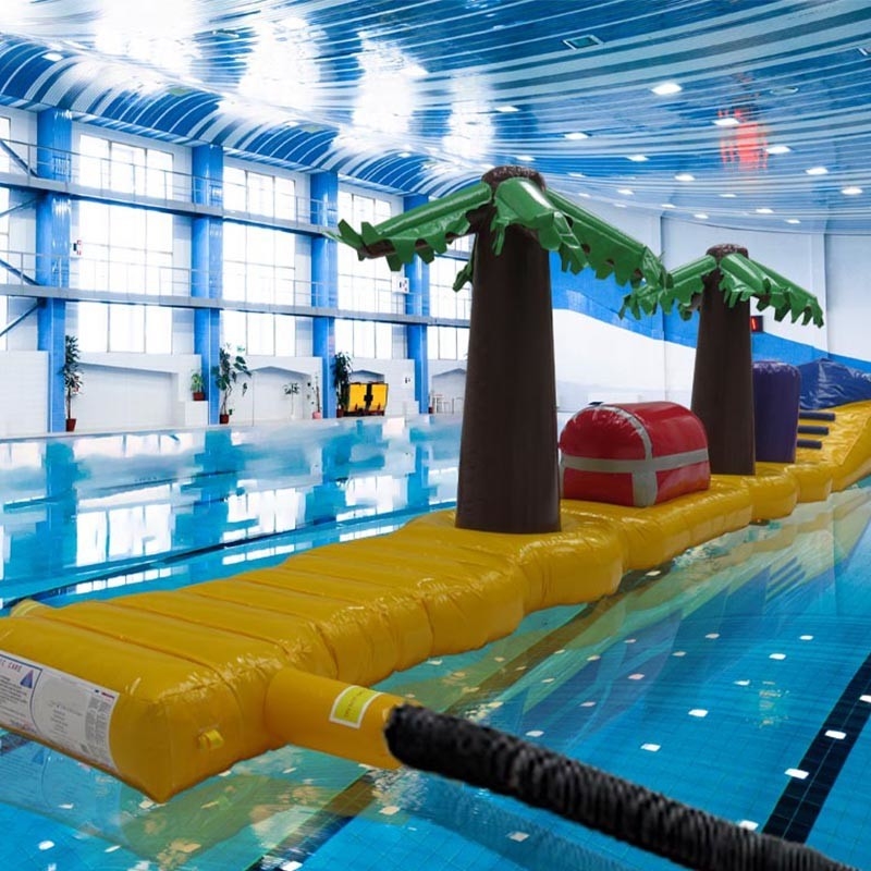 Corrida de Obstáculos Soldados E Impermeável Jogos Aquáticos 13.8M Piratas Piscina de Tesouros Corrida de Água Profunda Inflavel