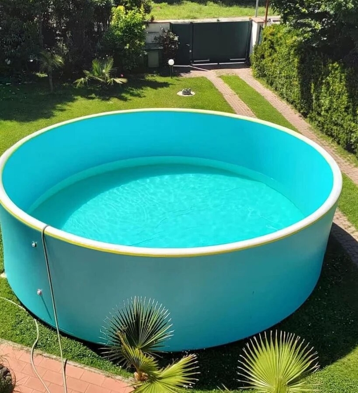 Fácil de limpar Foldável Drop Stitch Inflatable Pool And Logo Impresso Portable Drop Stich Pool