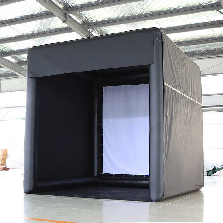 Treinamento simulador de golfe inflável ao ar livre tenda simulador de golfe gaiolas para prática em casa com design personalizado