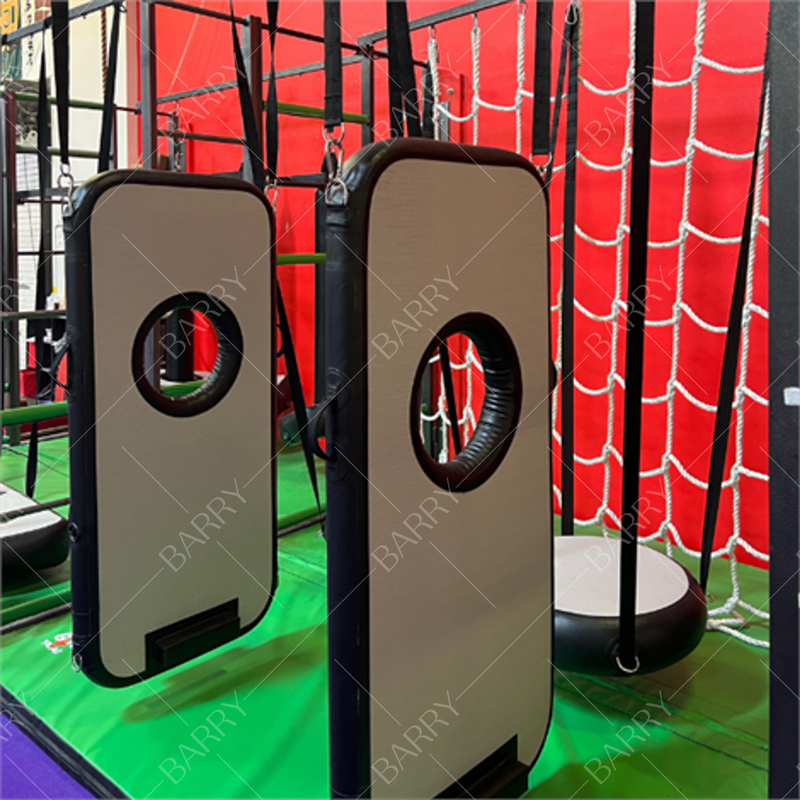 Commercial Bounce House Air Door Ninja Warrior Floating Obstáculo Curso Equipamento Para Adultos Indoor