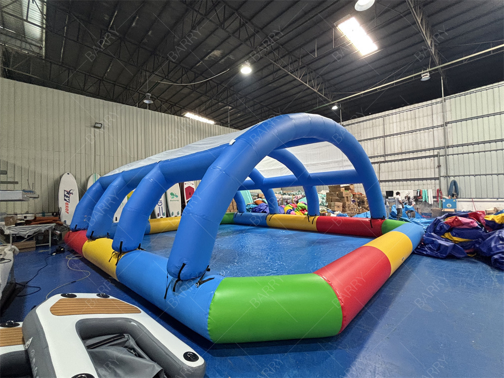 Piscina Inflável Infantil com Cobertura 3x2,4x1,05m PVC